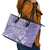 Custom Indo Fijians Leather Tote Bag Fiji ke Hindustani Polyneisan Paisley Purple Style