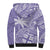 Custom Indo Fijians Sherpa Hoodie Fiji ke Hindustani Polyneisan Paisley Purple Style