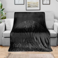 Queensland Maori Rugby Nga Hau e Wha Blanket Black Motif LT9 - Polynesian Pride
