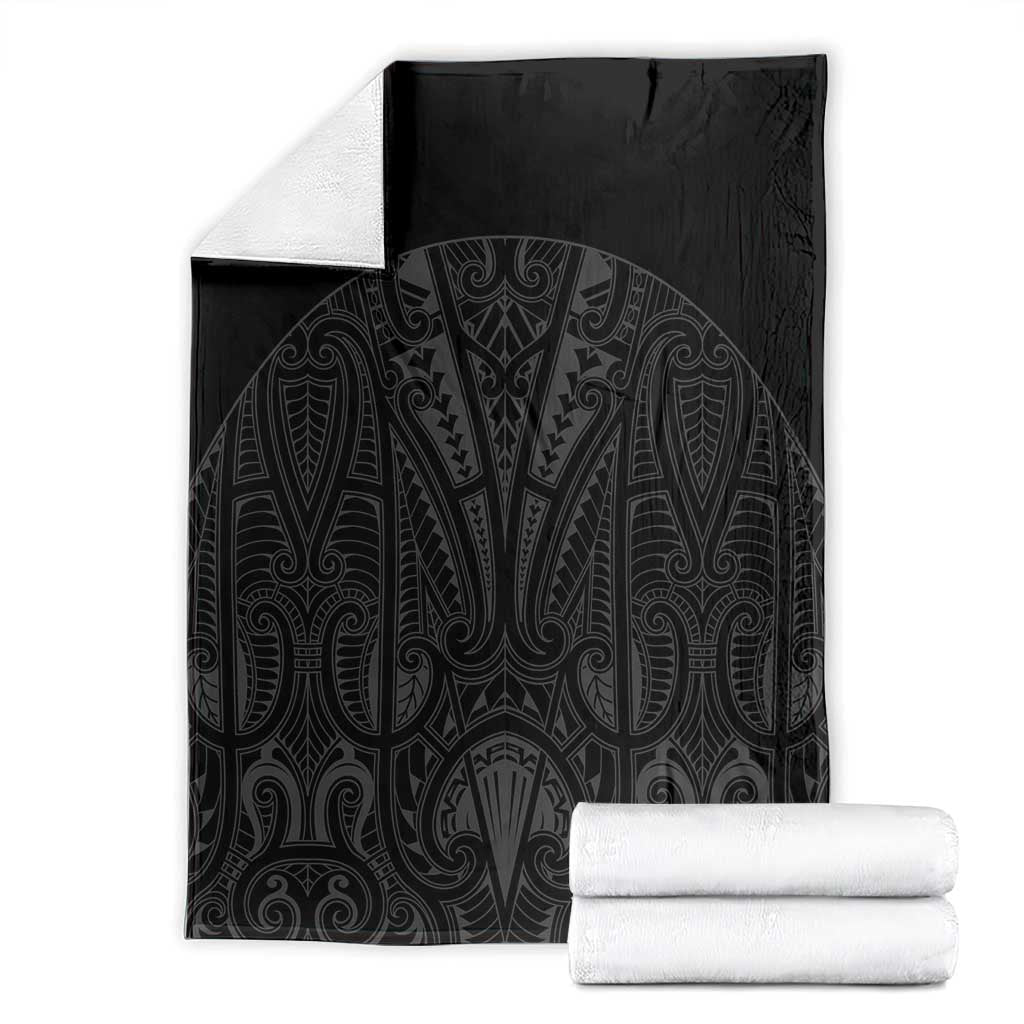 Queensland Maori Rugby Nga Hau e Wha Blanket Black Motif LT9 - Polynesian Pride