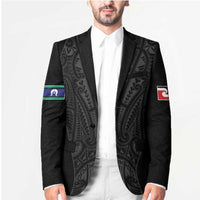 Queensland Maori Rugby Nga Hau e Wha Blazer Black Motif LT9 - Polynesian Pride