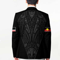Queensland Maori Rugby Nga Hau e Wha Blazer Black Motif LT9 - Polynesian Pride