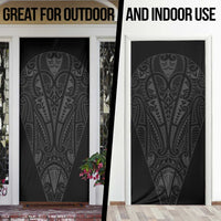 Queensland Maori Rugby Nga Hau e Wha Door Cover Black Motif LT9 - Polynesian Pride