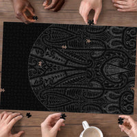 Queensland Maori Rugby Nga Hau e Wha Puzzle Black Motif LT9 - Polynesian Pride