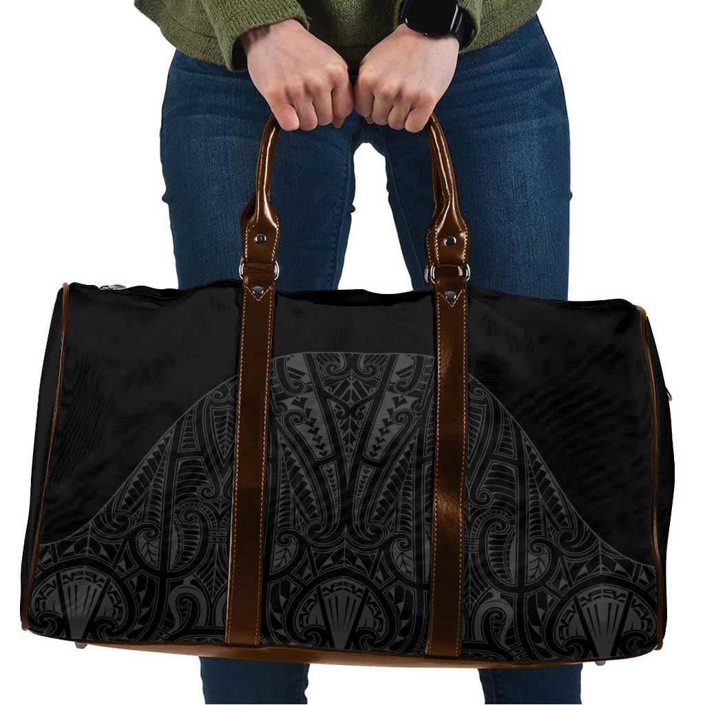 Queensland Maori Rugby Nga Hau e Wha Travel Bag Black Motif LT9 Black - Polynesian Pride