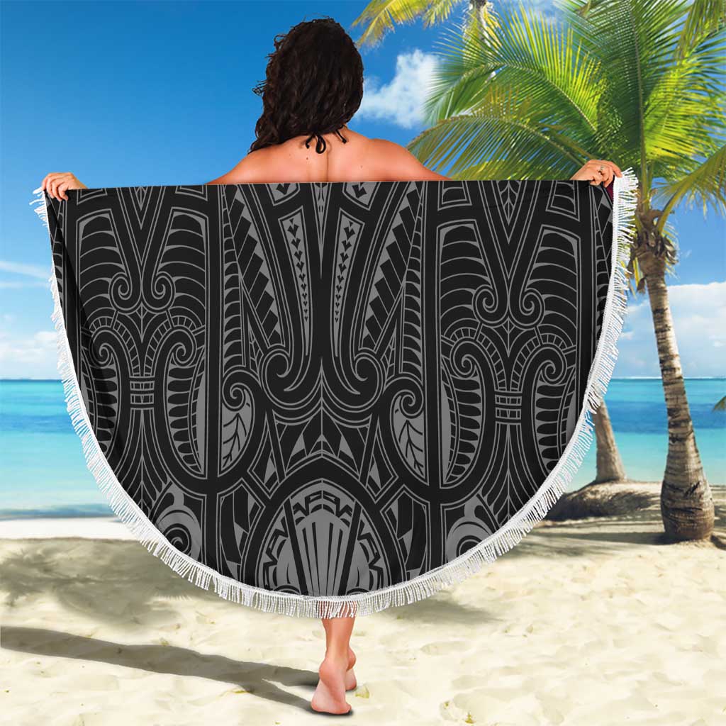 Queensland Maori Rugby Nga Hau e Wha Beach Blanket Maroon Motif LT9 - Polynesian Pride