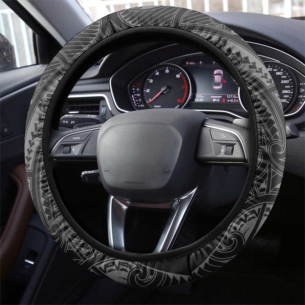 Queensland Maori Rugby Nga Hau e Wha Steering Wheel Cover Maroon Motif LT9 - Polynesian Pride