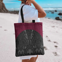 Queensland Maori Rugby Nga Hau e Wha Tote Bag Maroon Motif LT9 - Polynesian Pride
