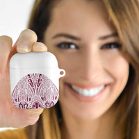 Queensland Maori Rugby Nga Hau e Wha AirPods Case White Motif LT9 White - Polynesian Pride