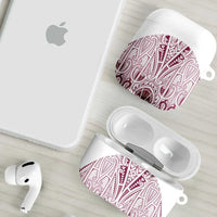 Queensland Maori Rugby Nga Hau e Wha AirPods Case White Motif LT9 - Polynesian Pride