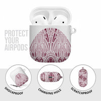 Queensland Maori Rugby Nga Hau e Wha AirPods Case White Motif LT9 - Polynesian Pride