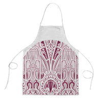 Queensland Maori Rugby Nga Hau e Wha Apron White Motif LT9 White - Polynesian Pride