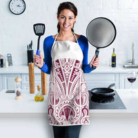 Queensland Maori Rugby Nga Hau e Wha Apron White Motif LT9 - Polynesian Pride