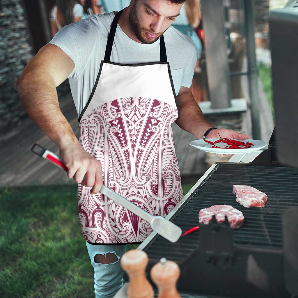 Queensland Maori Rugby Nga Hau e Wha Apron White Motif LT9 - Polynesian Pride