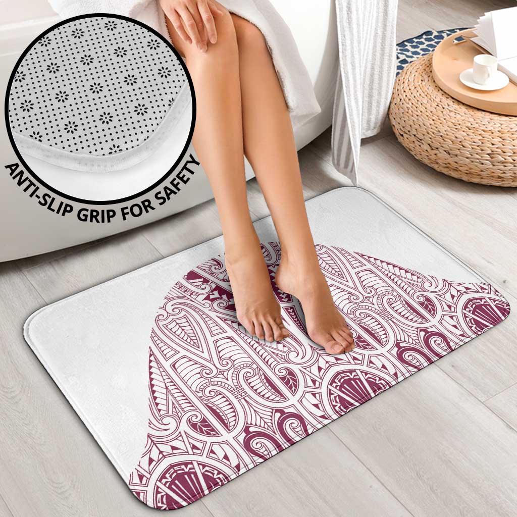 Queensland Maori Rugby Nga Hau e Wha Bathroom Set White Motif LT9 - Polynesian Pride