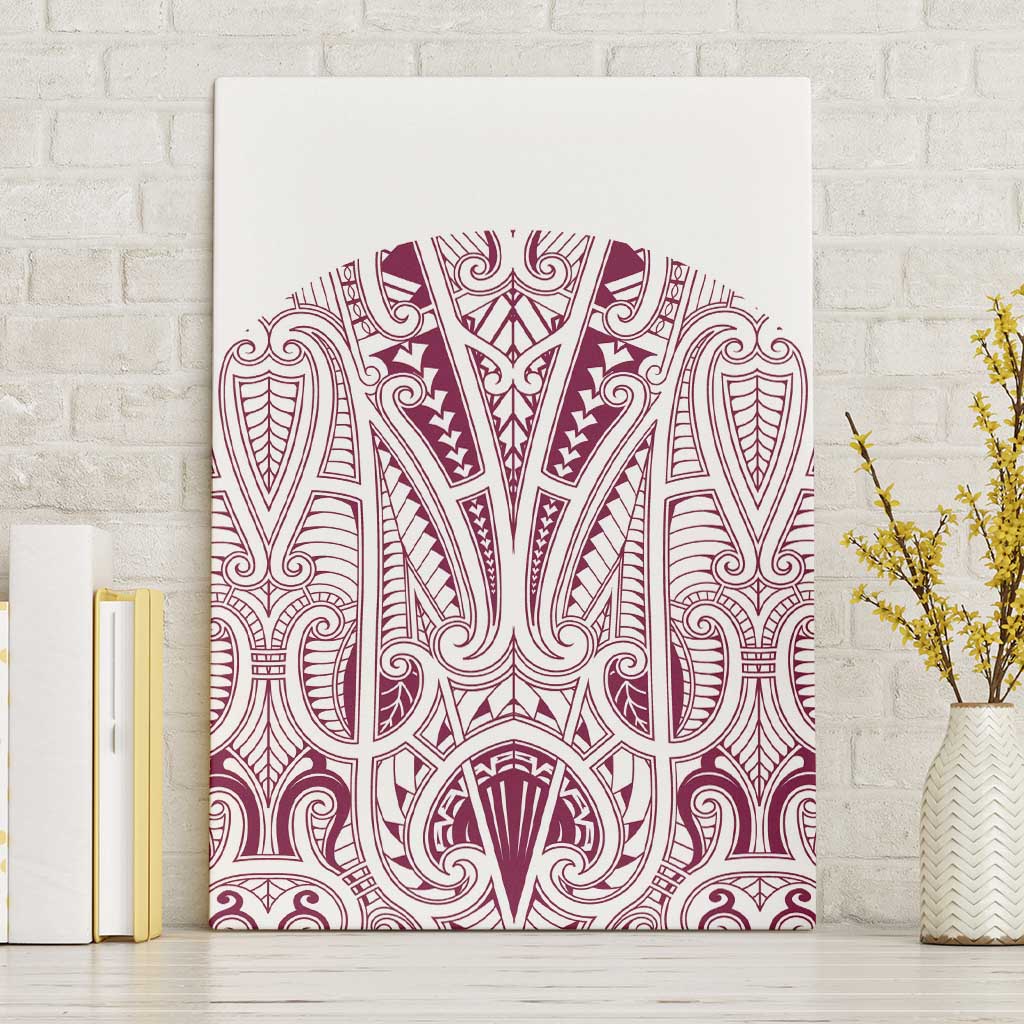 Queensland Maori Rugby Nga Hau e Wha Canvas Wall Art White Motif LT9 Without Frame White - Polynesian Pride