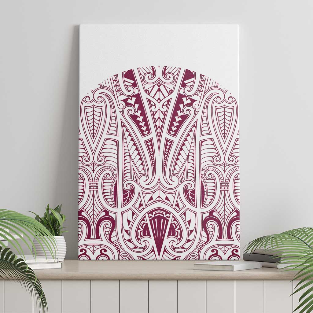 Queensland Maori Rugby Nga Hau e Wha Canvas Wall Art White Motif LT9 - Polynesian Pride