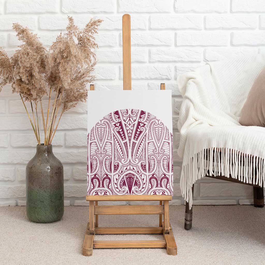 Queensland Maori Rugby Nga Hau e Wha Canvas Wall Art White Motif LT9 - Polynesian Pride