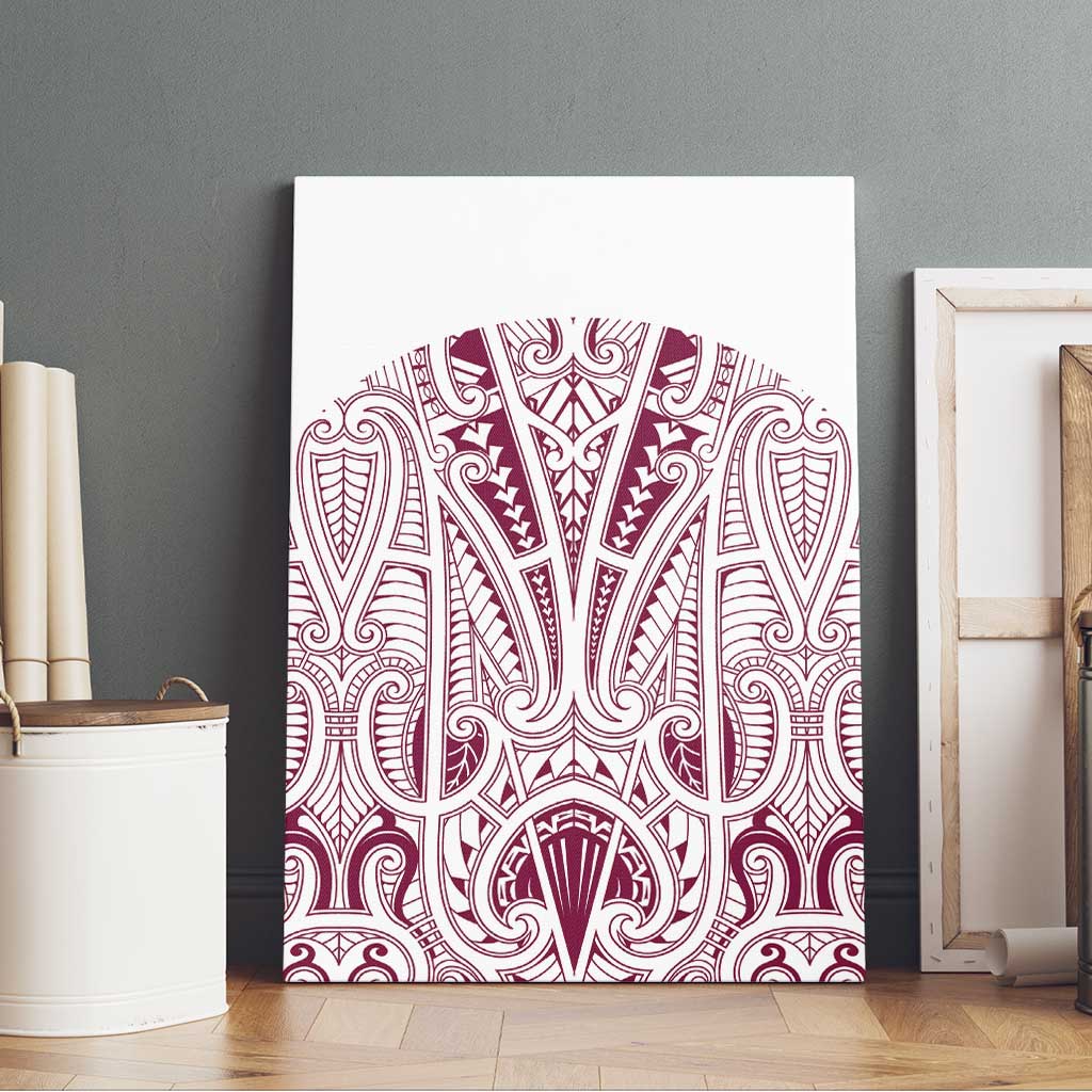 Queensland Maori Rugby Nga Hau e Wha Canvas Wall Art White Motif LT9 - Polynesian Pride
