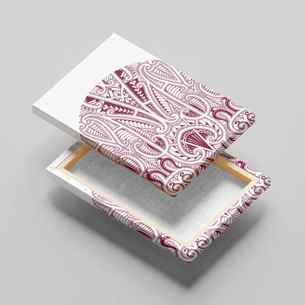 Queensland Maori Rugby Nga Hau e Wha Canvas Wall Art White Motif LT9 - Polynesian Pride