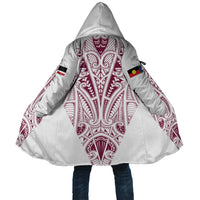 Queensland Maori Rugby Nga Hau e Wha Cloak White Motif LT9 Unisex White - Polynesian Pride