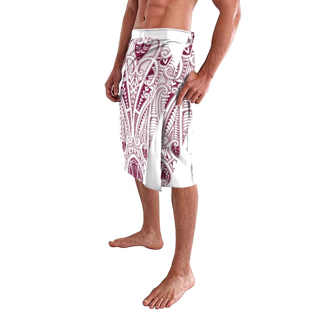 Queensland Maori Rugby Nga Hau e Wha Lavalava White Motif LT9 - Polynesian Pride