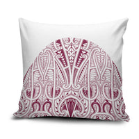 Queensland Maori Rugby Nga Hau e Wha Pillow Cover White Motif LT9 White - Polynesian Pride