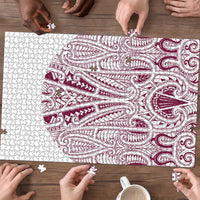 Queensland Maori Rugby Nga Hau e Wha Puzzle White Motif LT9 - Polynesian Pride