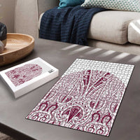 Queensland Maori Rugby Nga Hau e Wha Puzzle White Motif LT9 - Polynesian Pride