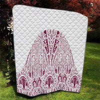 Queensland Maori Rugby Nga Hau e Wha Quilt White Motif LT9 - Polynesian Pride