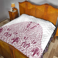 Queensland Maori Rugby Nga Hau e Wha Quilt White Motif LT9 - Polynesian Pride