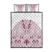 Queensland Maori Rugby Nga Hau e Wha Quilt Bed Set White Motif LT9 - Polynesian Pride
