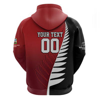 Custom British Lions New Zealand Hoodie Half Black Fern LT9 - Polynesian Pride