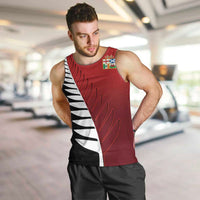 Custom British Lions New Zealand Men Tank Top Half Black Fern LT9 Red - Polynesian Pride