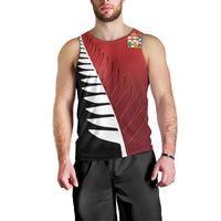 Custom British Lions New Zealand Men Tank Top Half Black Fern LT9 - Polynesian Pride