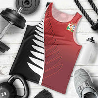 Custom British Lions New Zealand Men Tank Top Half Black Fern LT9 - Polynesian Pride