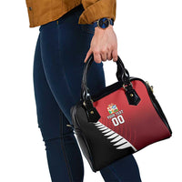 Custom British Lions New Zealand Shoulder Handbag Half Black Fern LT9 - Polynesian Pride
