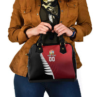 Custom British Lions New Zealand Shoulder Handbag Half Black Fern LT9 - Polynesian Pride