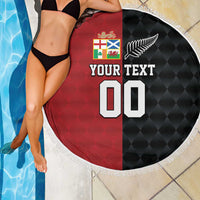 Custom British Lions New Zealand Beach Blanket Sporty Style LT9 - Polynesian Pride