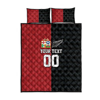 Custom British Lions New Zealand Quilt Bed Set Sporty Style LT9 - Polynesian Pride