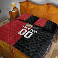 Custom British Lions New Zealand Quilt Bed Set Sporty Style LT9 - Polynesian Pride