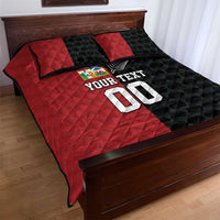 Custom British Lions New Zealand Quilt Bed Set Sporty Style LT9 - Polynesian Pride