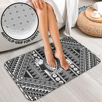 Fiji Custom Rugby National Heritage Bathroom Set Black Traditional Masi Inspired LT9 - Polynesian Pride