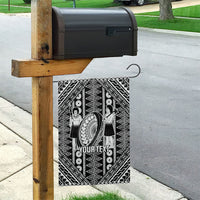 Fiji Custom Rugby National Heritage Garden Flag Black Traditional Masi Inspired LT9 - Polynesian Pride