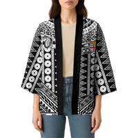 Fiji Custom Rugby National Heritage Kimono Black Traditional Masi Inspired LT9 - Polynesian Pride