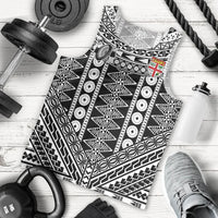 Fiji Custom Rugby National Heritage Men Tank Top Black Traditional Masi Inspired LT9 - Polynesian Pride