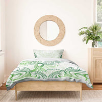 Its Okay Green Ribbon Personalised Bedding Set Polynesian Depression Awareness LT9 - Polynesian Pride
