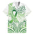 Its Okay Green Ribbon Personalised Family Matching Off Shoulder Maxi Dress and Hawaiian Shirt Polynesian Depression Awareness