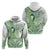 Its Okay Green Ribbon Personalised Hoodie Polynesian Depression Awareness