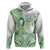 Its Okay Green Ribbon Personalised Hoodie Polynesian Depression Awareness